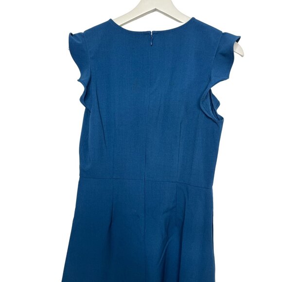 LOFT Blue Sleeveless Dress - Picture 8 of 14